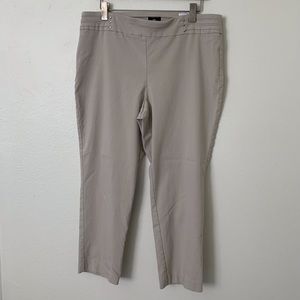 JM Cream Studded Pull-On Pants Short Length